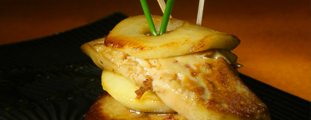 SOUTHWEST FOIE GRAS AND CARAMELIZED APPLE - Saint-Émilion wine