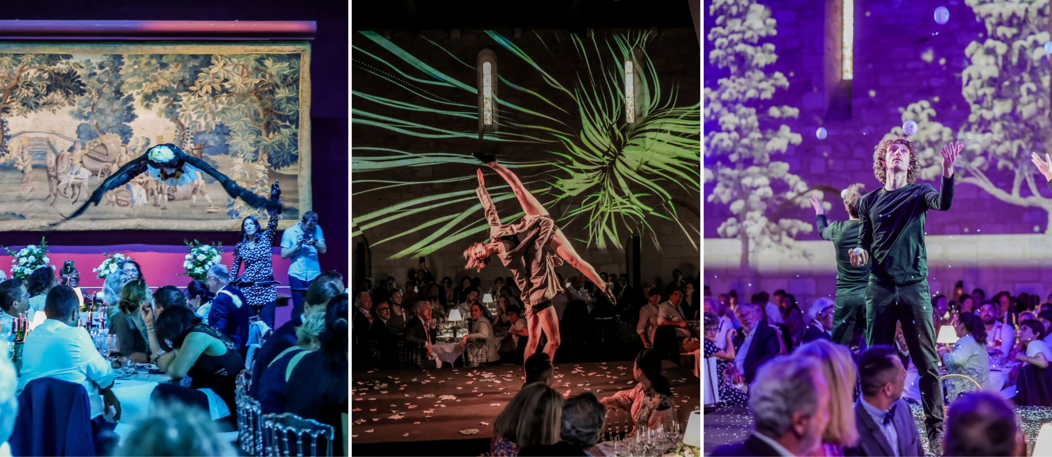 animation féérique pour la fête de printemps de la jurade de saint-emilion