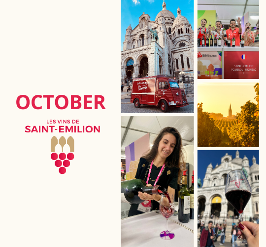 2025 october calendar with the wines of saint emilion