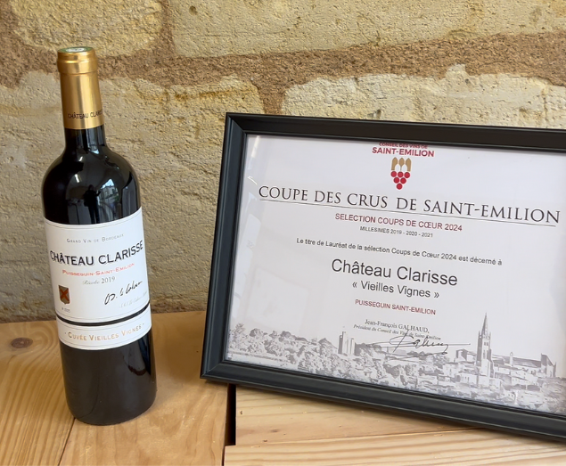 vin lauréat coupe des crus saint-emilion